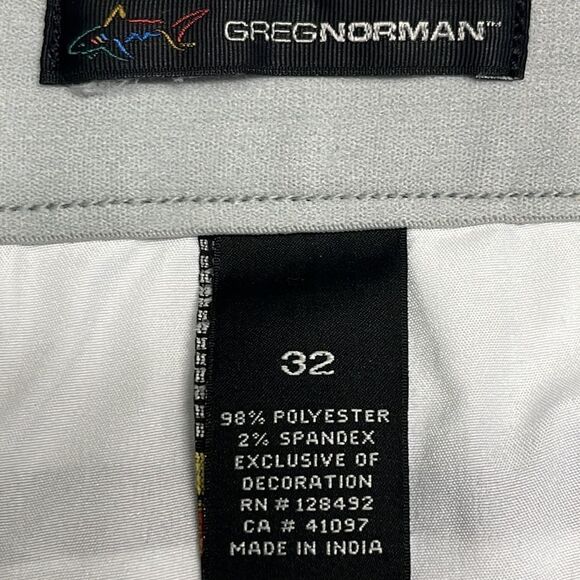 Greg Norman Men’s Heather Gray Golf Shorts- Size 32 - Picture 10 of 14